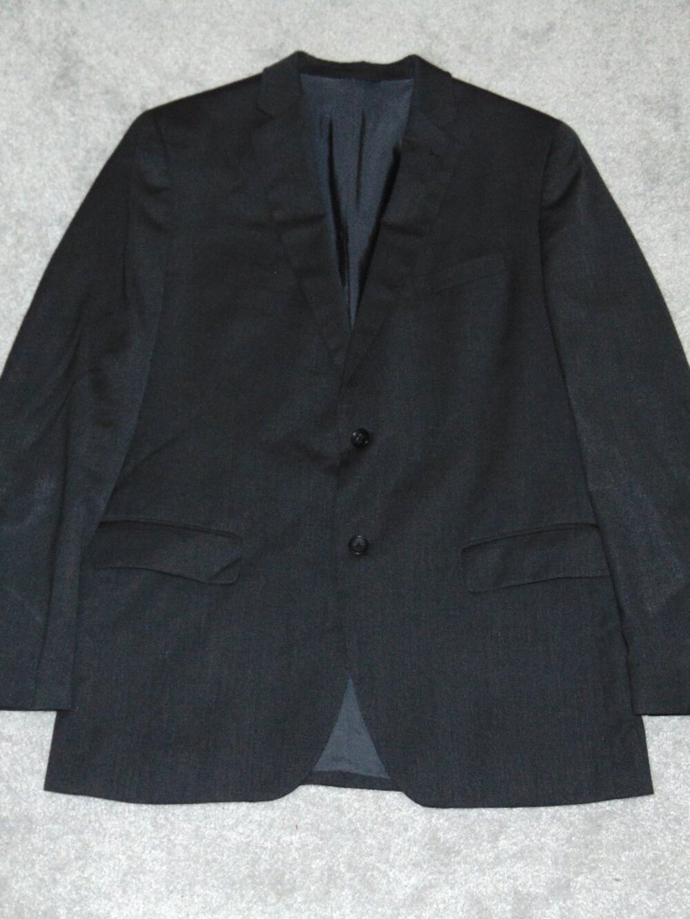 Banana Republic Men's Blazer Jacket Size 44 R Two Button Gray Wool